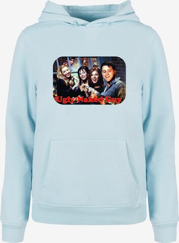 ABSOLUTE CULT Sweatshirt 'Friends - Ugly Naked Guy' in Blue: front