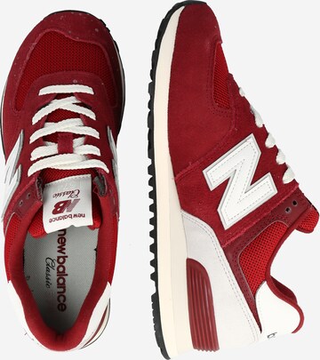 Baskets basses '574' new balance en rouge