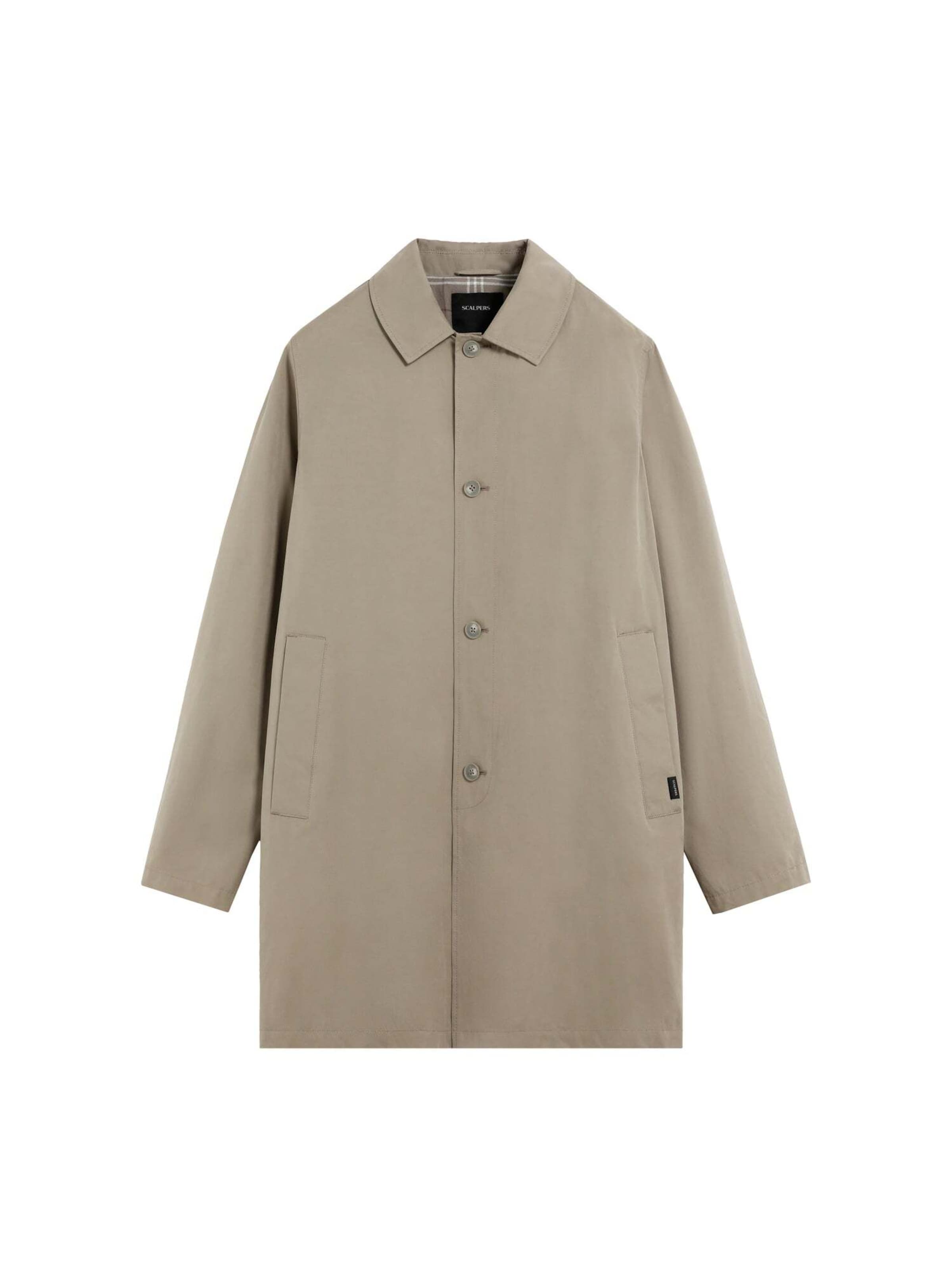 Scalpers Prechodný kabát 'Skog' - Sivá: predná strana