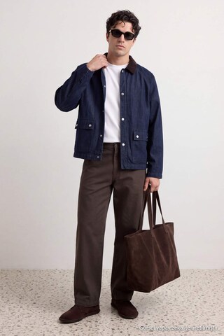 Trendyol - Chaqueta de entretiempo en azul
