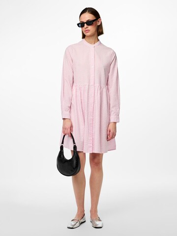 PIECES Shirt Dress 'SALLY' in Pink