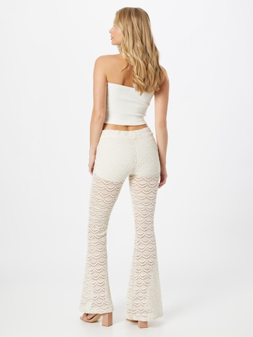Parisienne et Alors Flared Trousers 'POE' in White