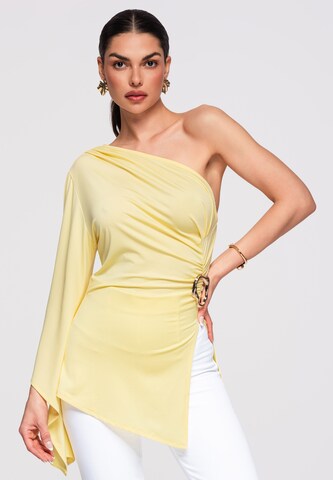 Ombre Bluse 'OW-SH-E0005' in Gelb: Vorderseite