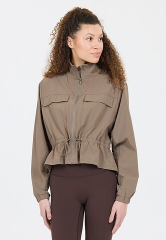 Athlecia Sportjacke ' Hero V2' in Braun: Vorderseite