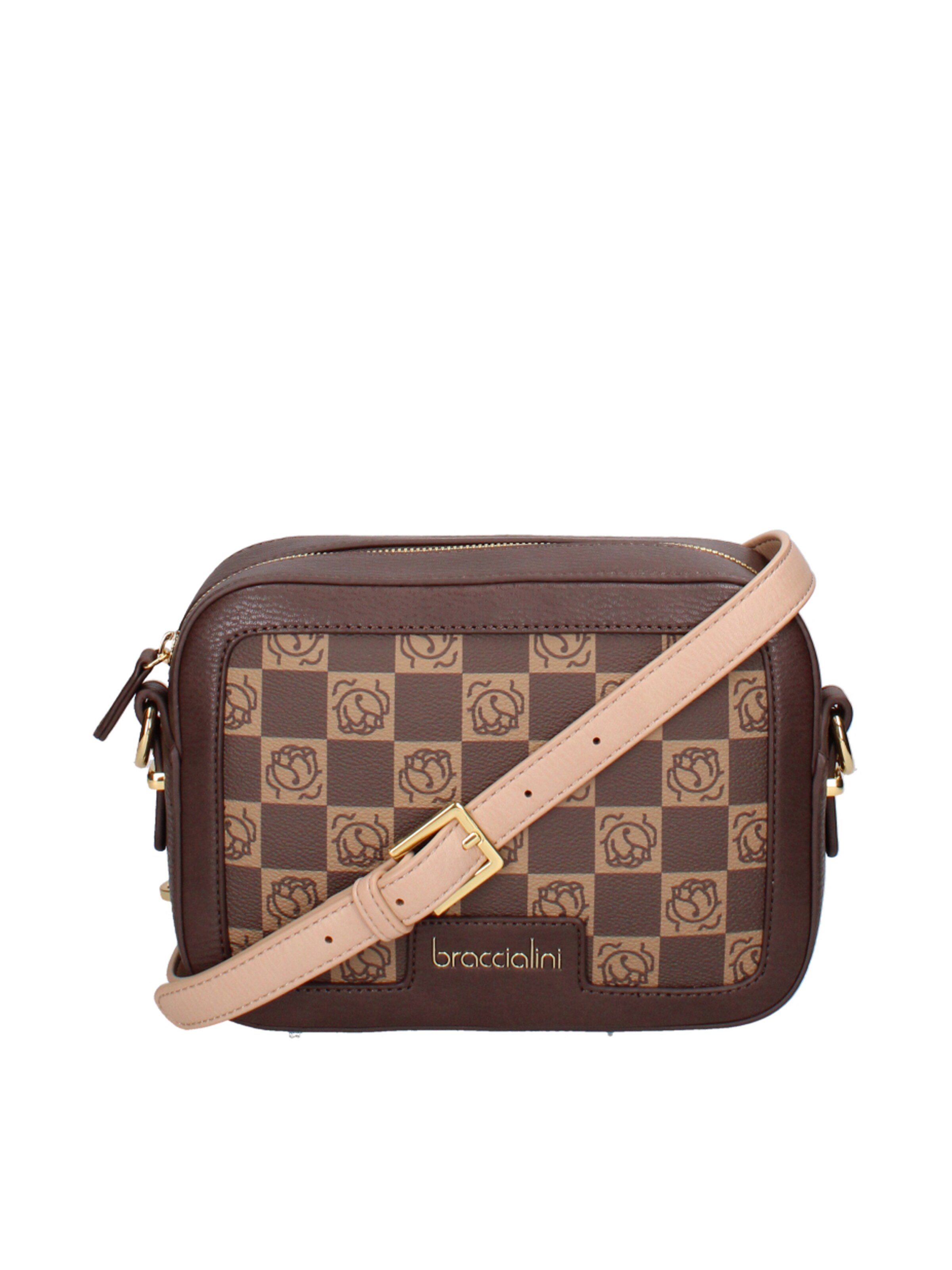 Braccialini Schoudertas in Bruin: voorkant
