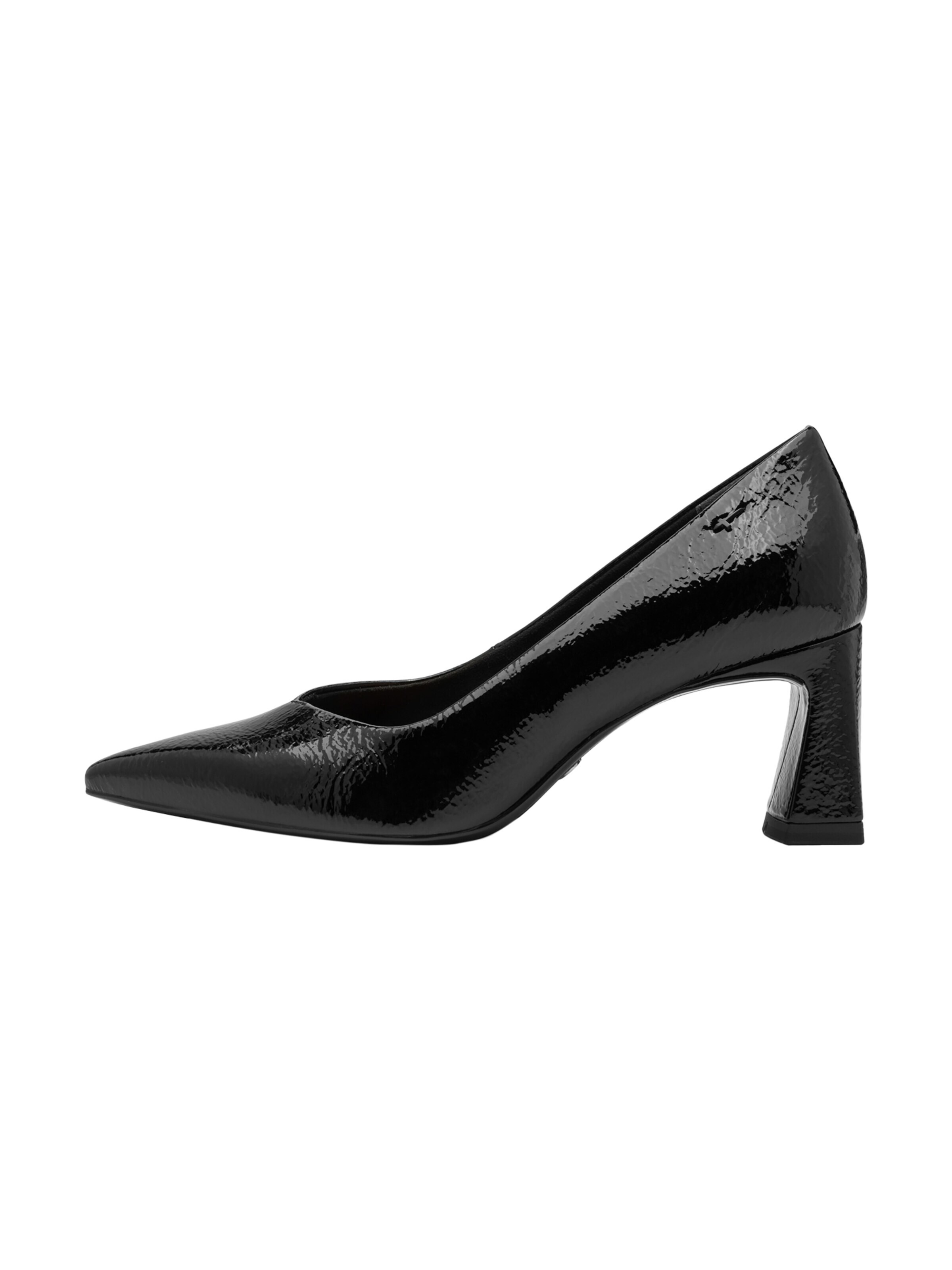 Tamaris Czółenka 'Pumps mit Absatz zum Hineinschlüpfen' w kolorze czarny: przód
