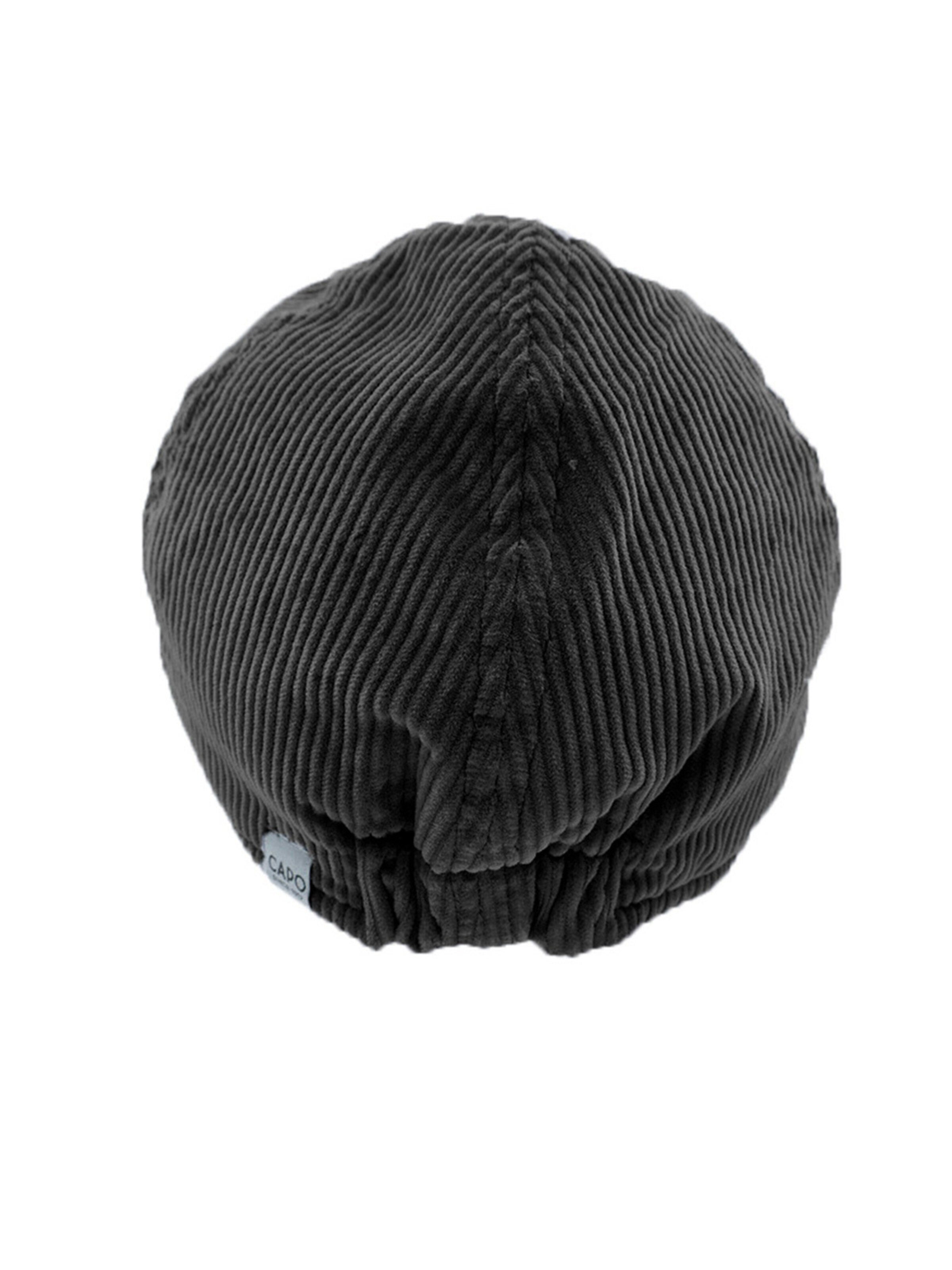 CAPO Mütze 'Schiebermütze, Cord, Futter'‌‌ in Schwarz