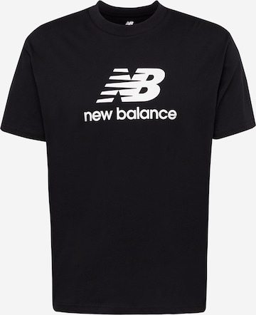 juoda new balance Marškinėliai: priekis