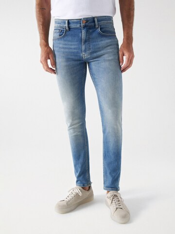 Salsa Jeans Slimfit Jeans in Blauw: voorkant