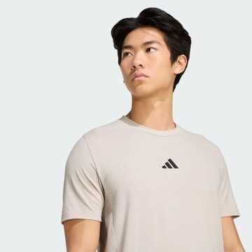 ADIDAS PERFORMANCE Regular T-Shirt 'Designed For Training' in Beige