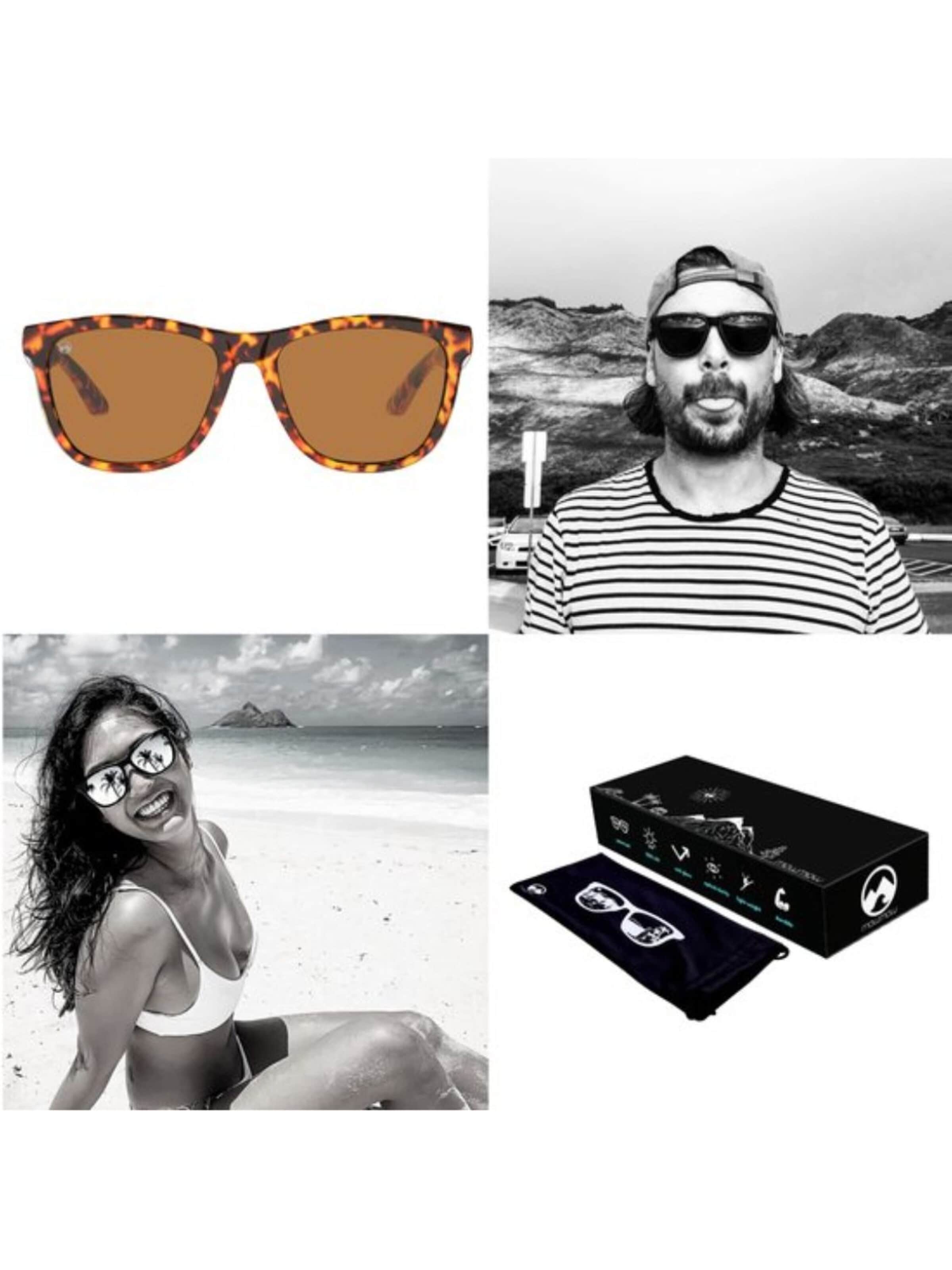 Mowmow - Gafas de sol deportivas 'MowMow Opal LIMITED Sunglasses - Polarized - Men - Women' en marrón