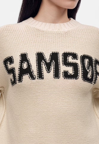 Samsøe Samsøe Sweter 'SAKEIKU' w kolorze beżowy