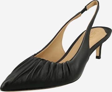 melns Lauren Ralph Lauren Vaļējas augstpapēžu kurpes 'LOLAH': no priekšpuses