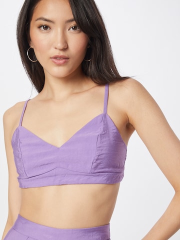 Nasty Gal Bustier BH in Lila: voorkant