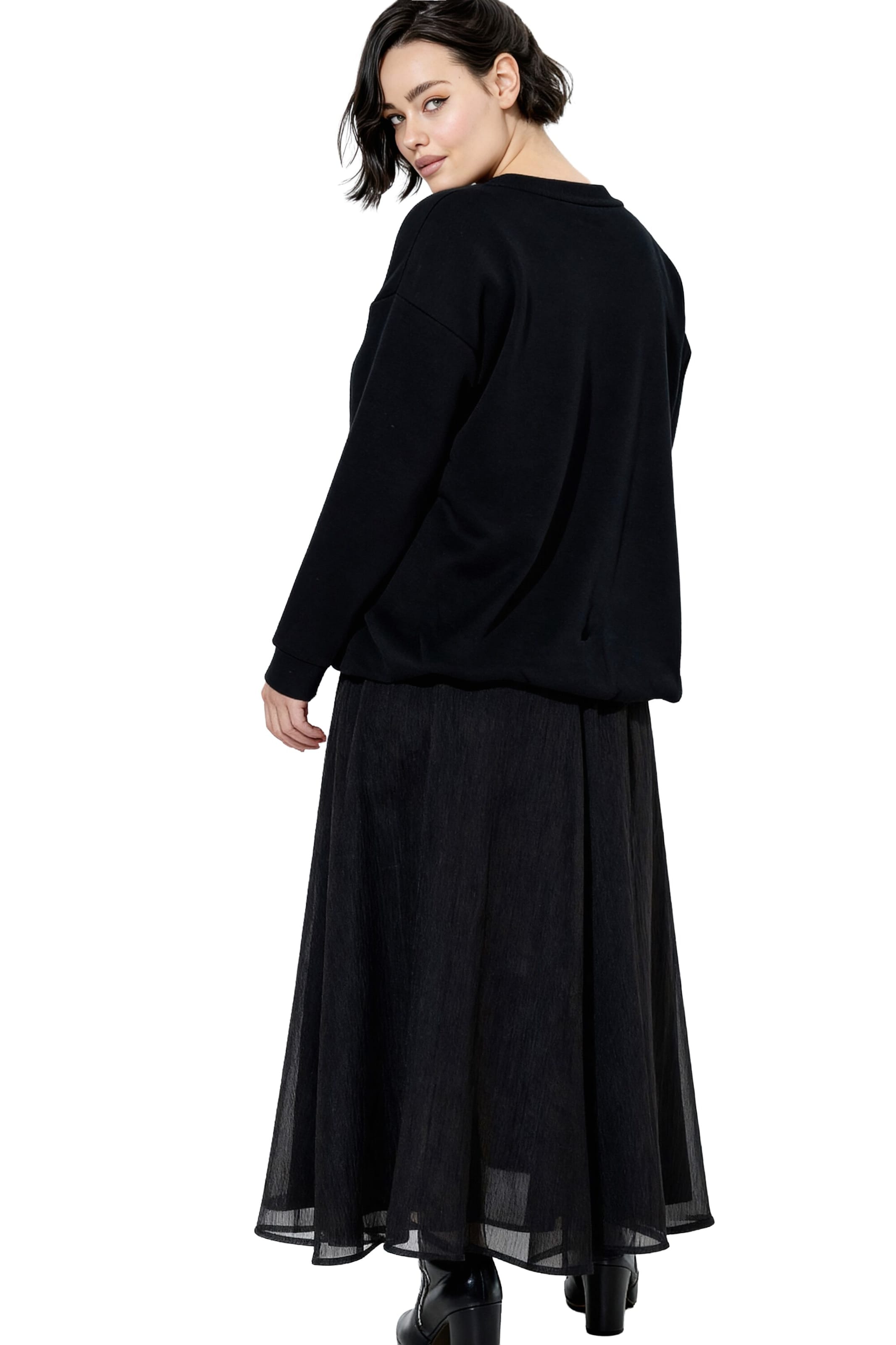 Ulla Popken Rok in Zwart