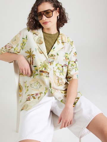 Chemisier TOPSHOP en blanc : devant