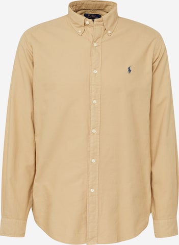 Regular fit Camicia di Polo Ralph Lauren in beige: frontale