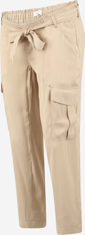 Regular Pantalon cargo 'MLBENITA' MAMALICIOUS en beige : devant