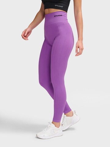 Skinny Pantaloni sport 'TIF' de la Hummel pe mov