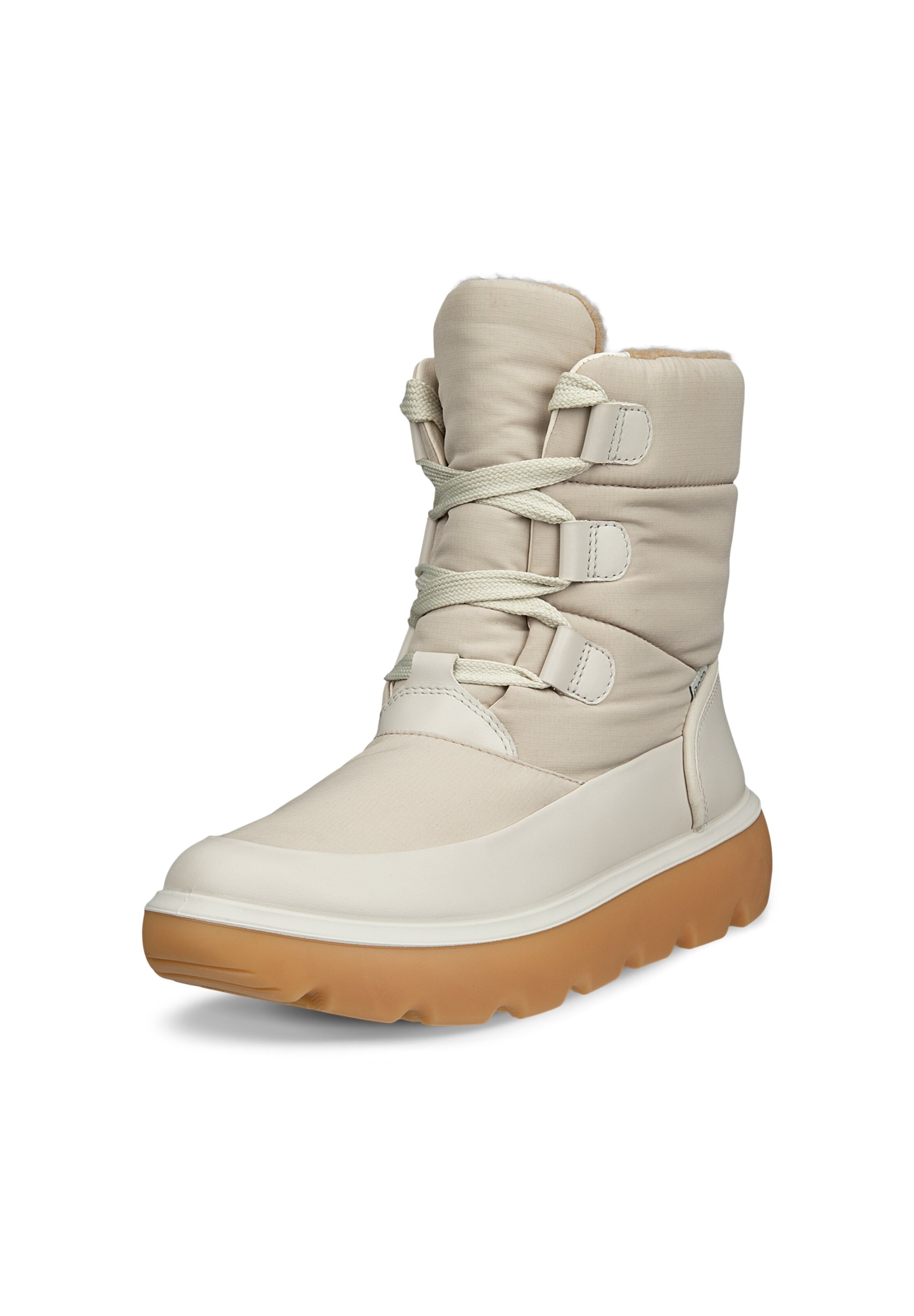 ECCO Snowboots 'Glacia' in Beige: voorkant