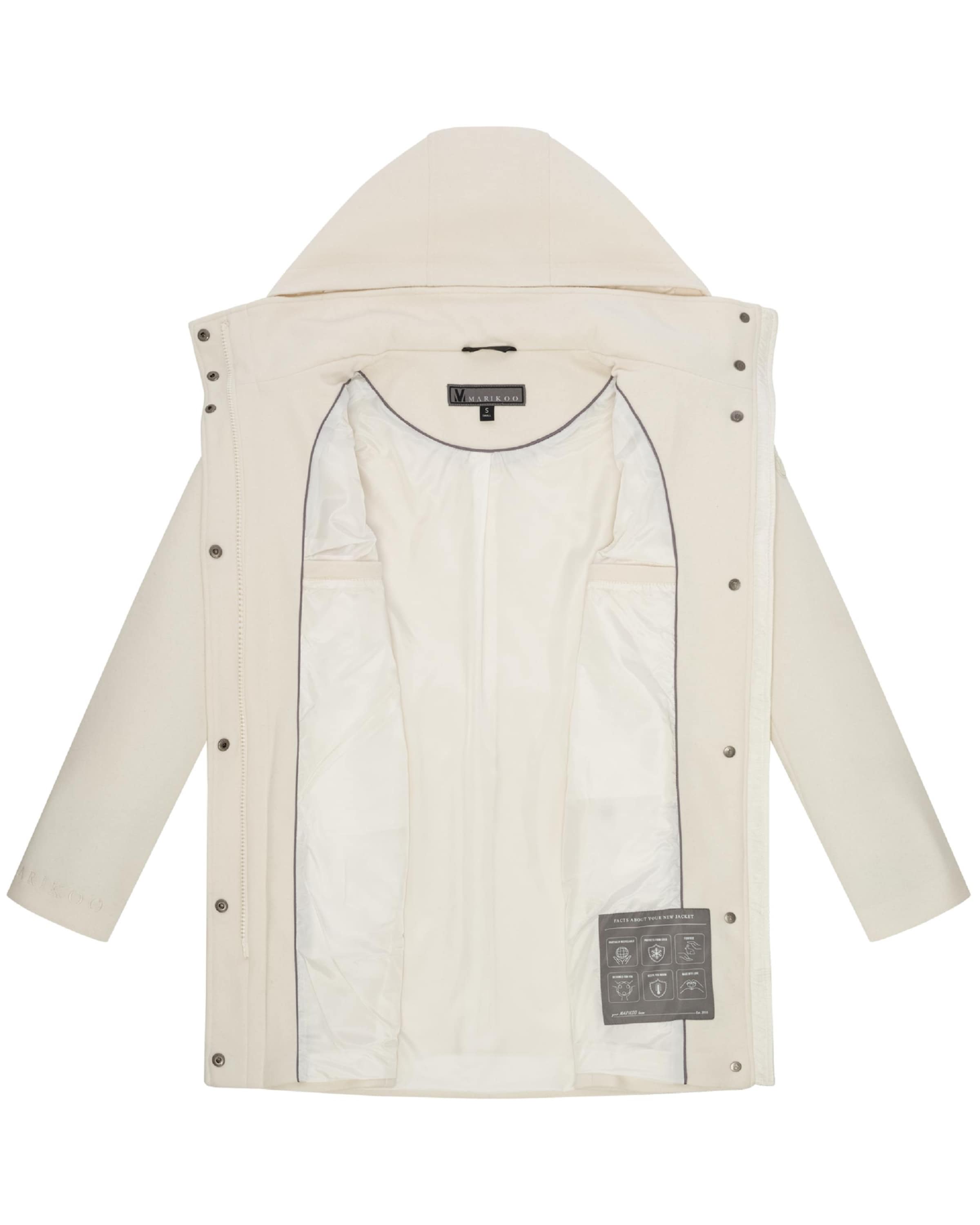 MARIKOO Демисезонное пальто 'Katalinaa 16' в Белый