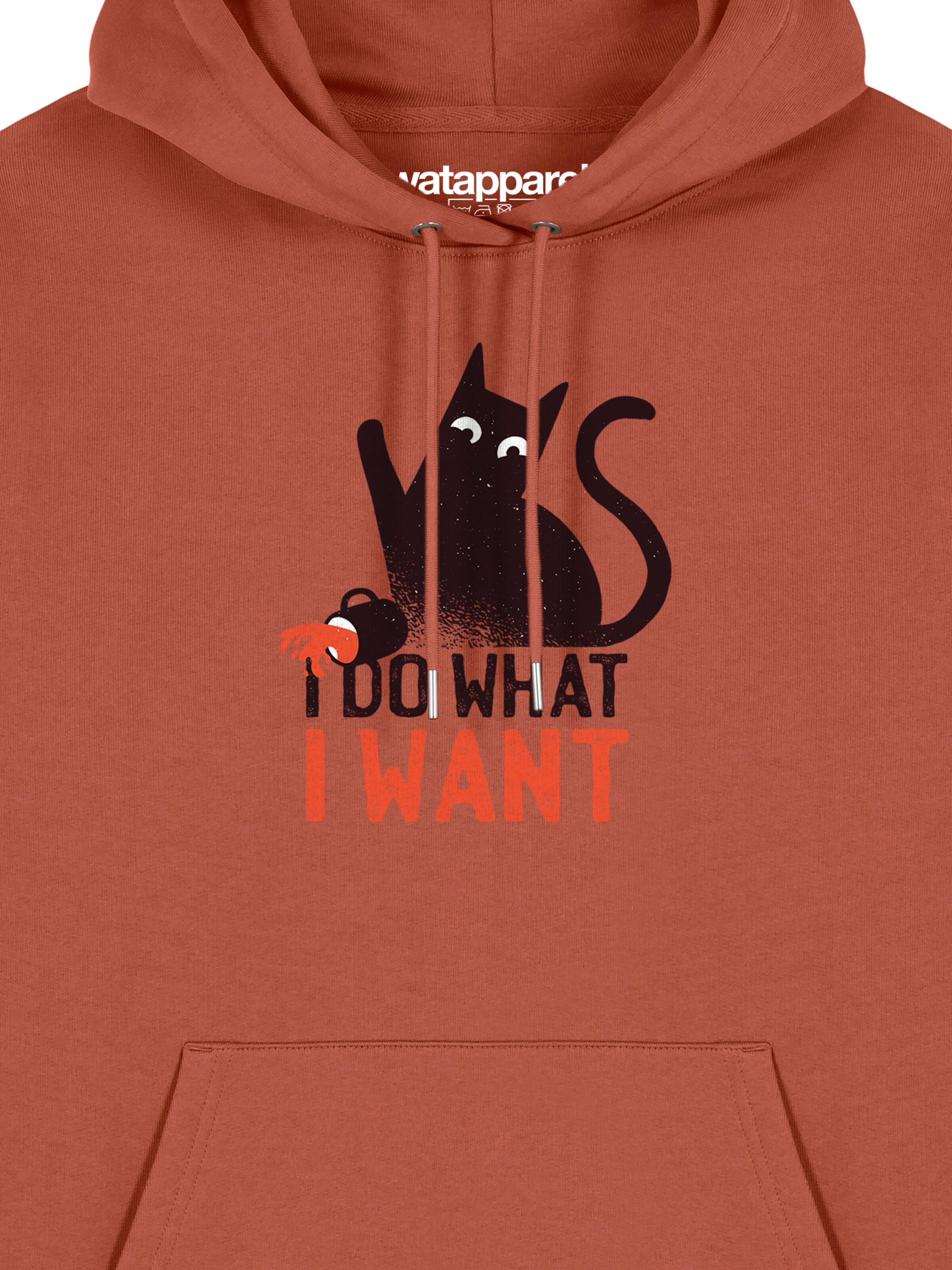 Felpa ' Cat ' di Watapparel in marrone