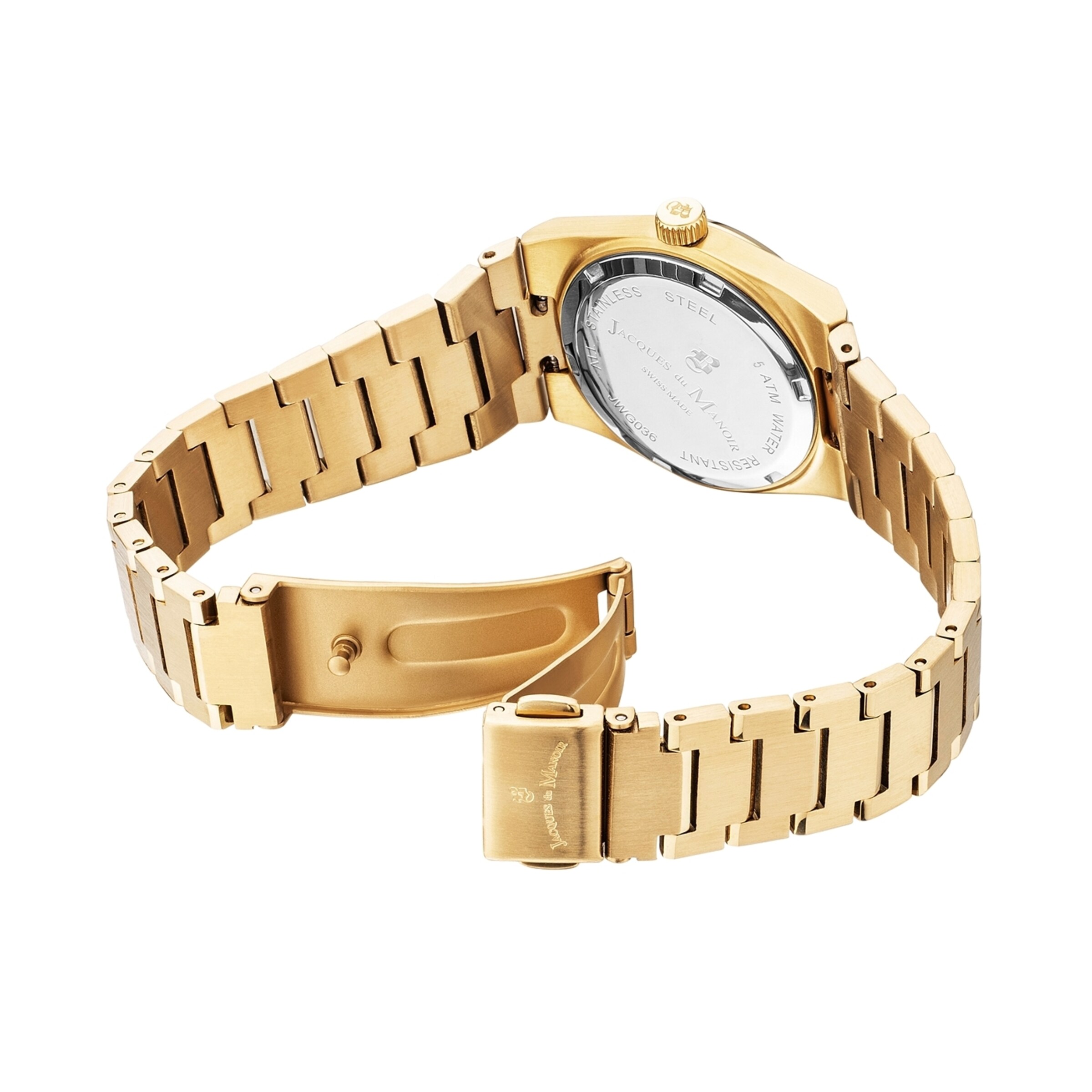 Montre à affichage analogique Jacques du Manoir en or