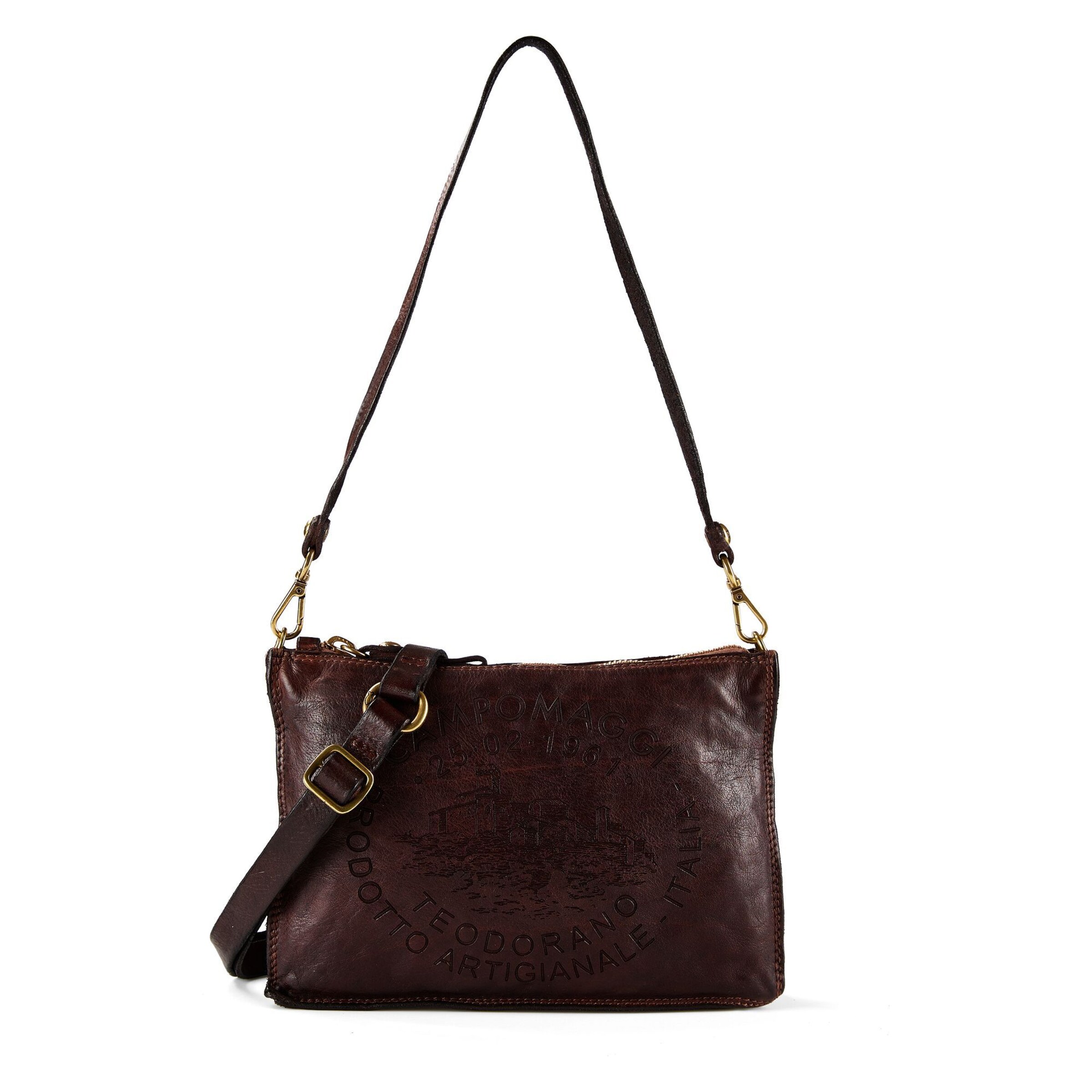 Campomaggi Shoulder Bag 'Asteria' in Brown: front