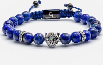 Bracelet 'Leopard Head' GT Collection en bleu : devant