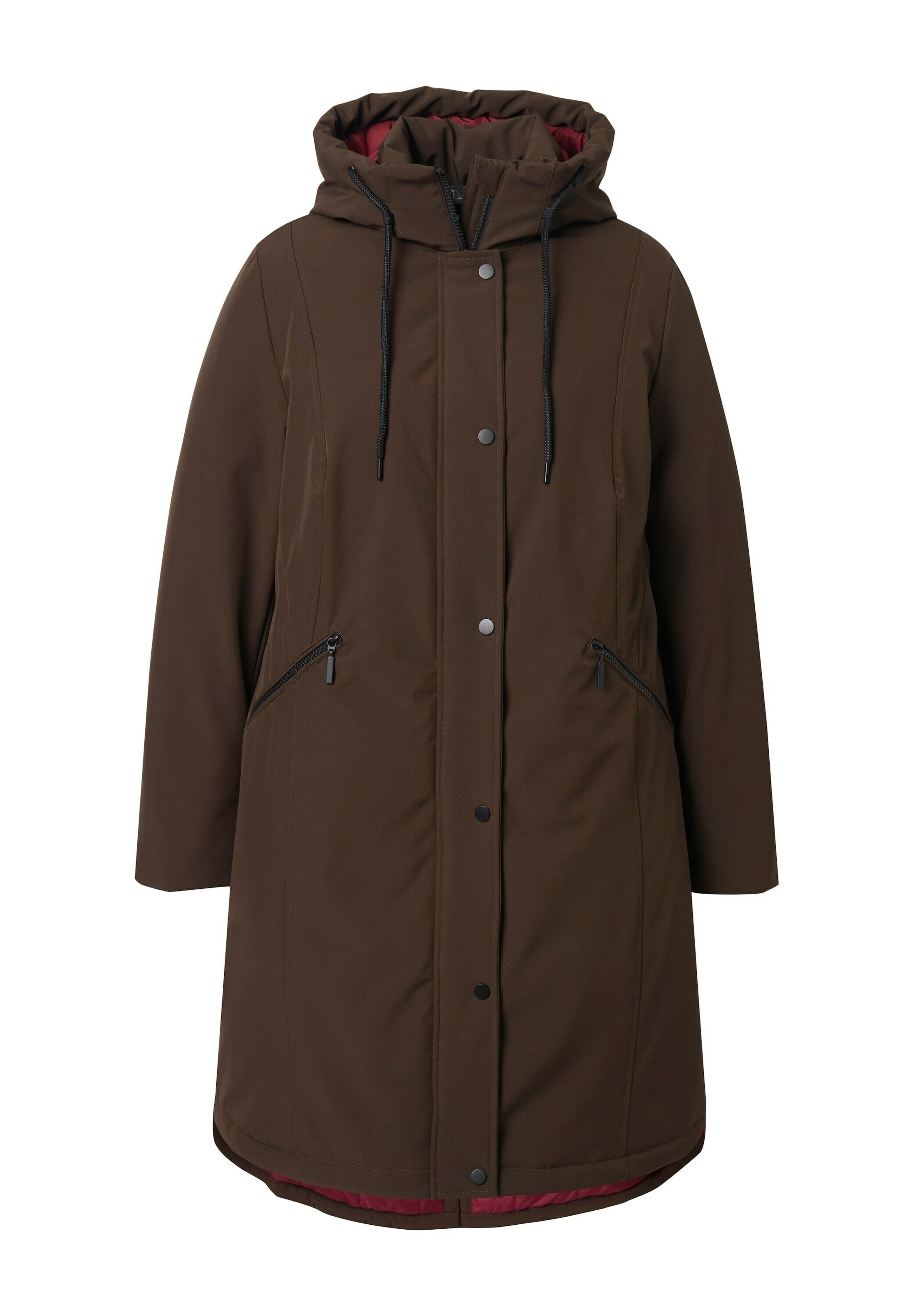 Ulla Popken Funktionsjacke in Braun: Vorderseite