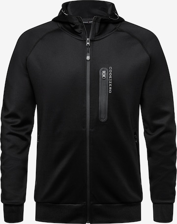 CODE-ZERO Athletic Sweater in Black: front
