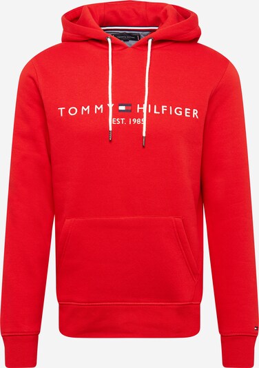 TOMMY HILFIGER Sweatshirt in rot / weiß, Produktansicht