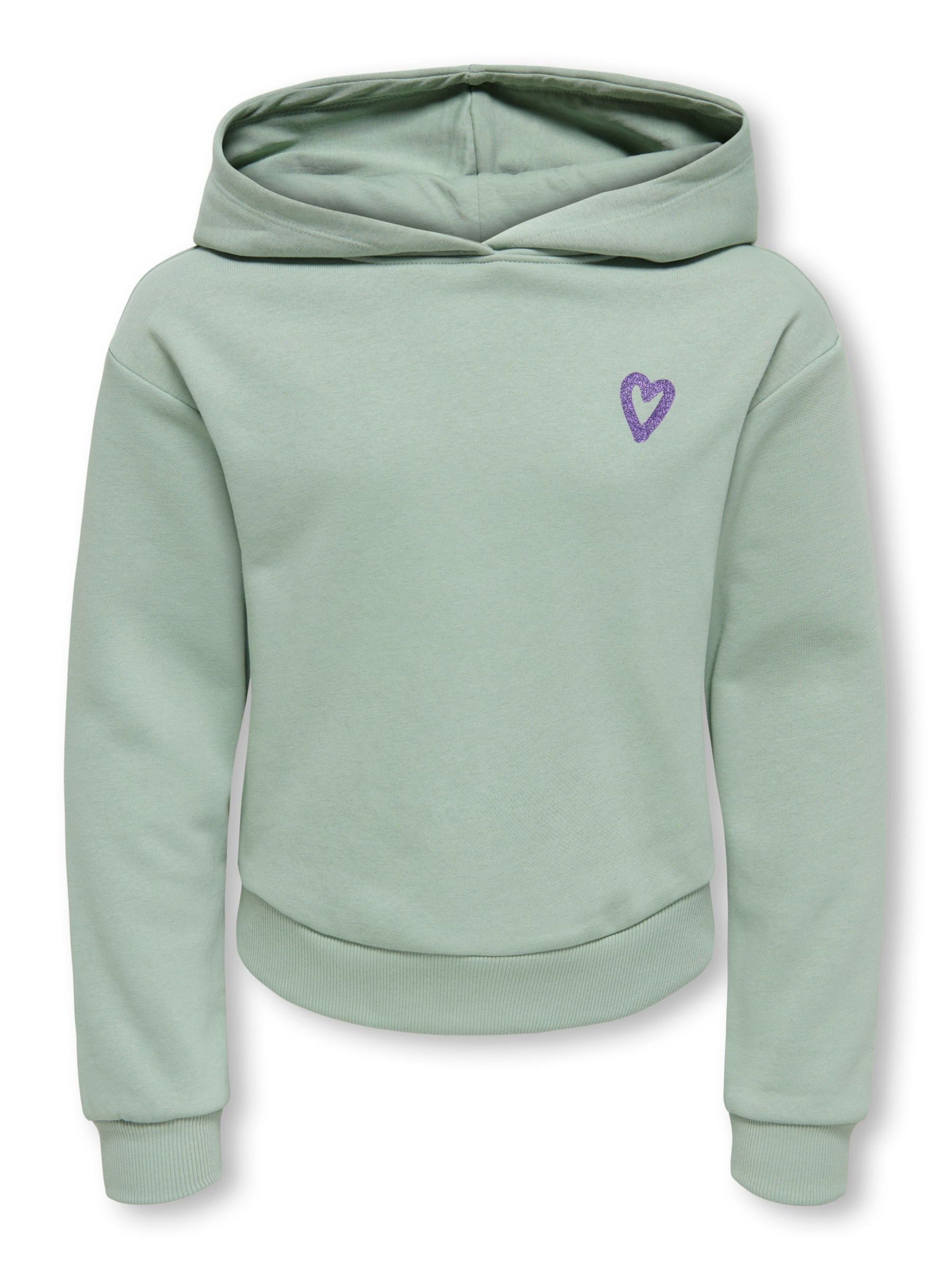 ONLY GIRLS Sweatshirt 'KOGCOOPER' in Green: front