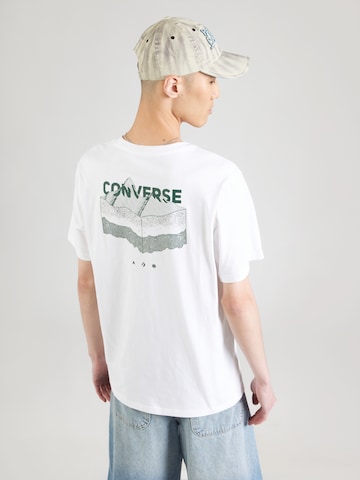 CONVERSE Koszulka 'ACTIVE' w kolorze biały: przód