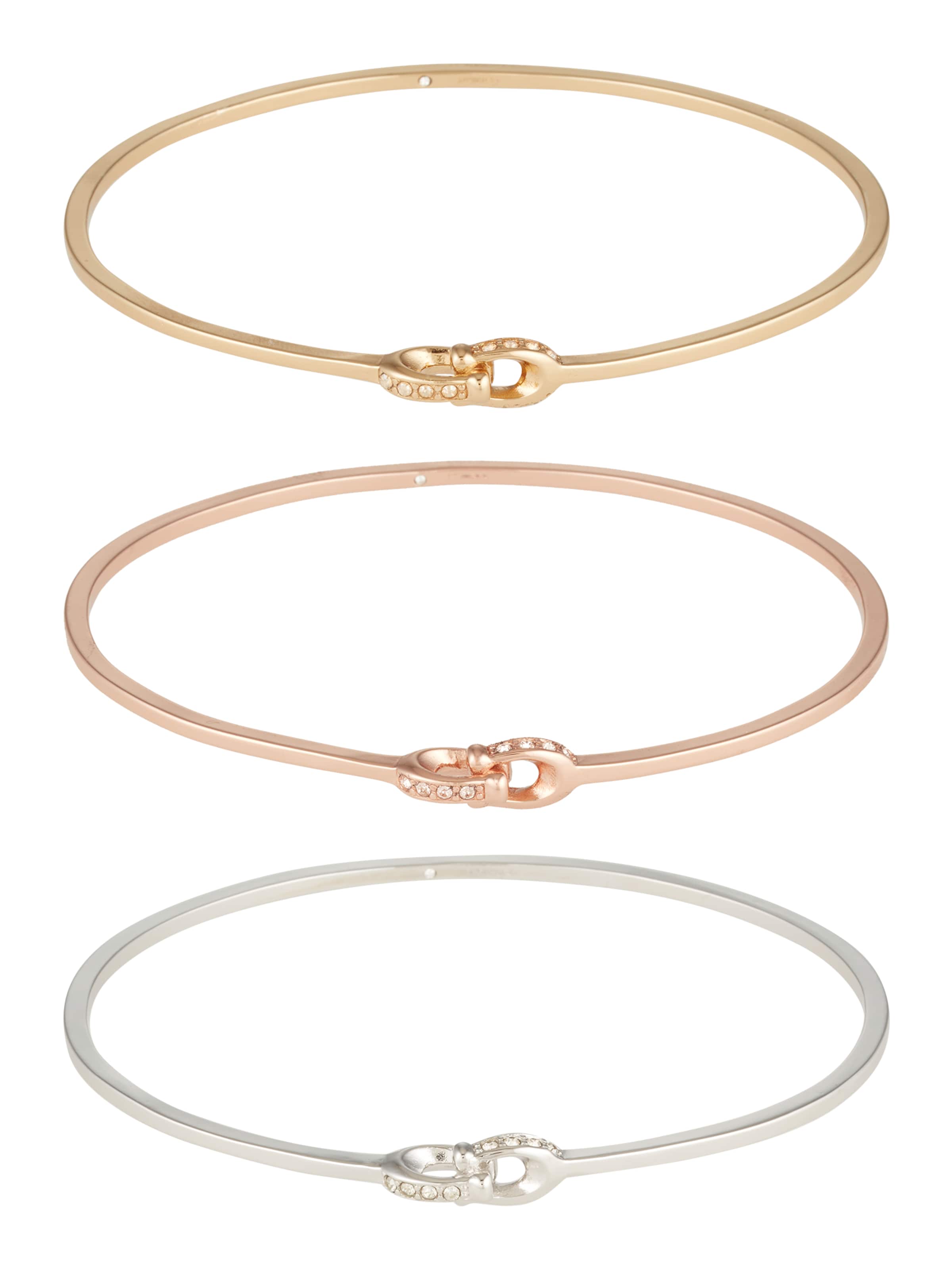 Bracelet COACH en or : devant