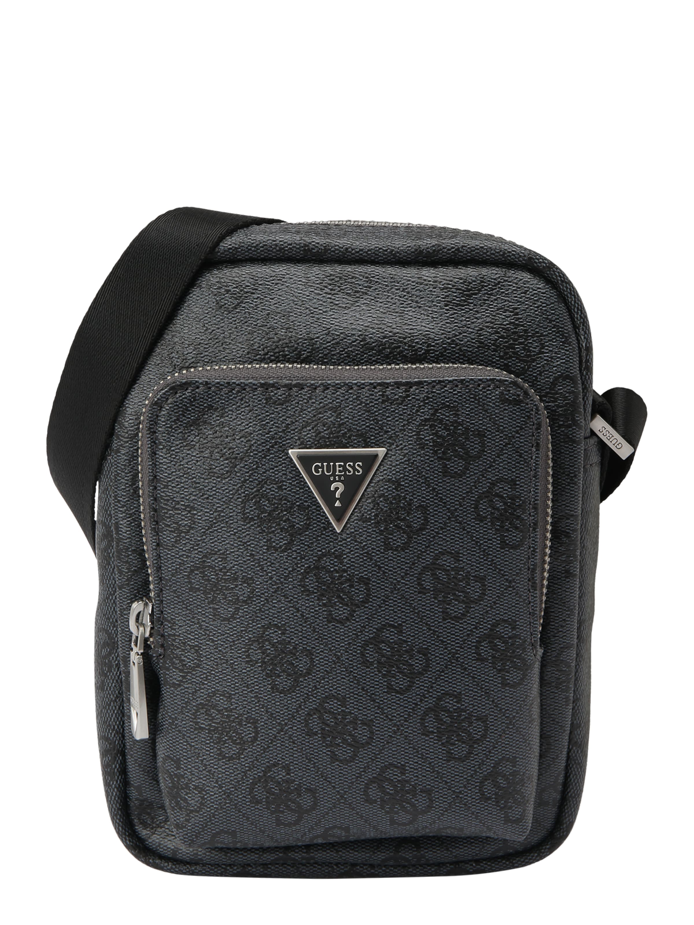 GUESS Umhängetasche 'MILANO XBODY W FRONT POCKET' in Schwarz: Vorderseite