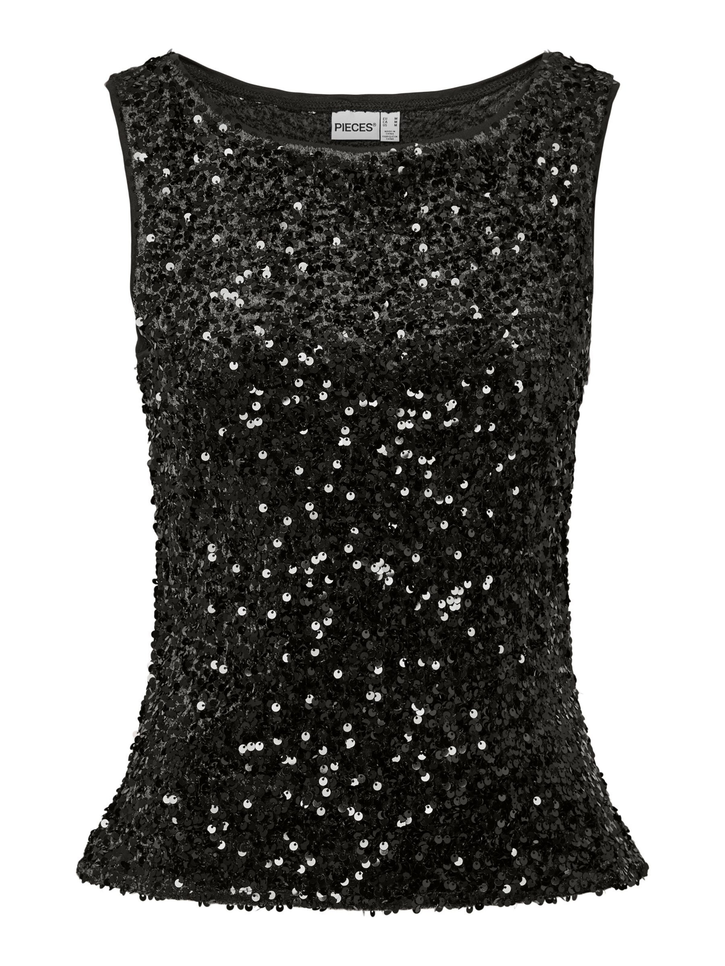 PIECES Top 'KAMMY ' in Black: front