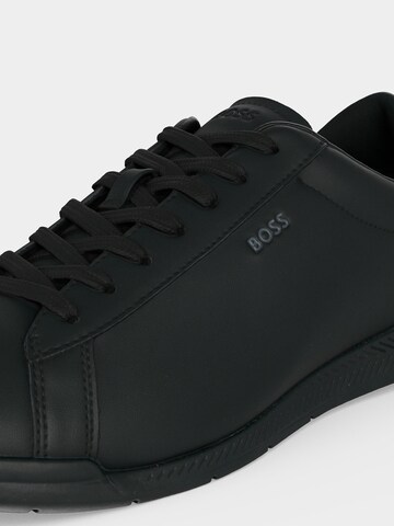 Baskets basses 'Nitan' BOSS en noir