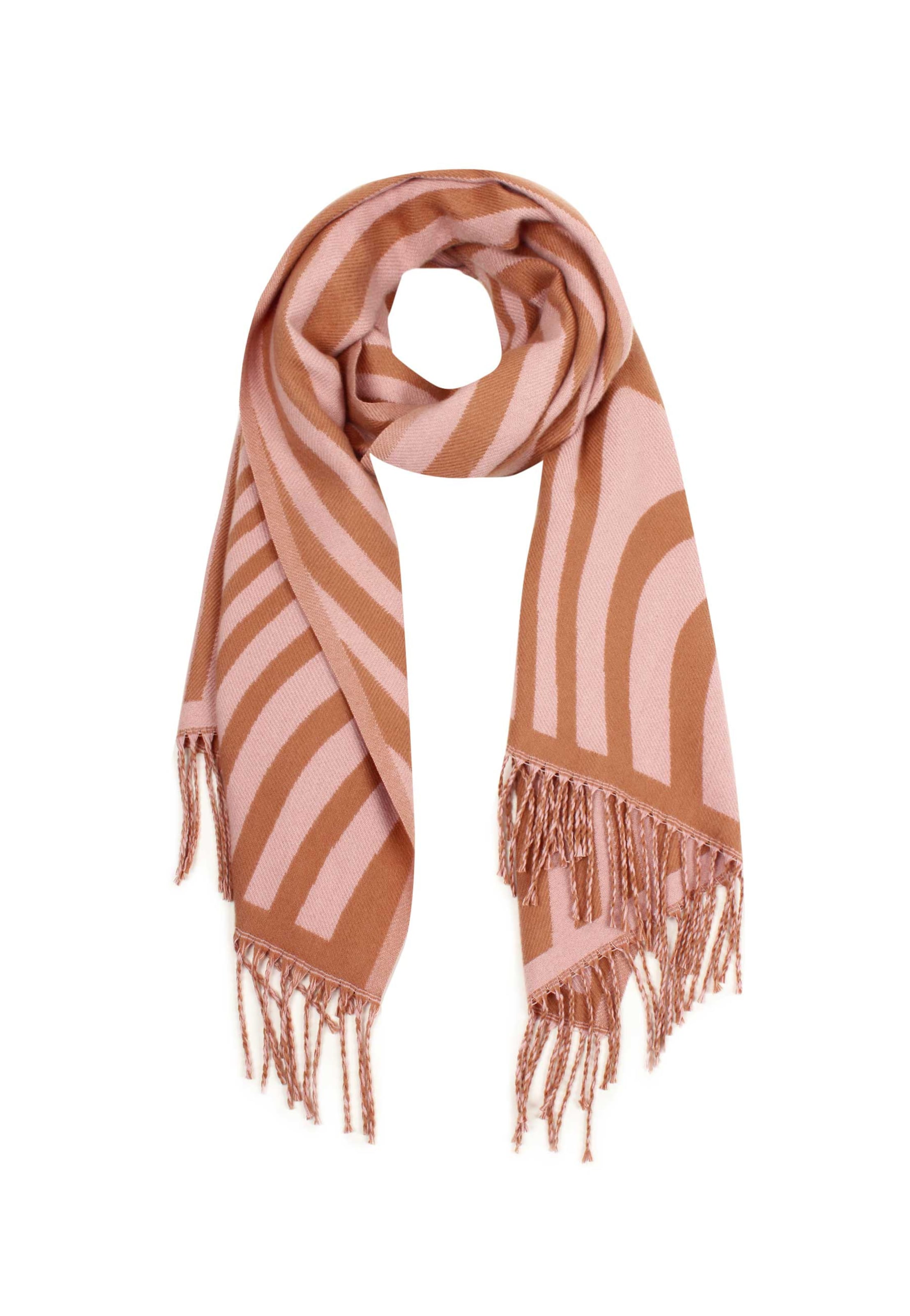 SAMAYA Modeschal 'Goat' in Braun: Vorderseite