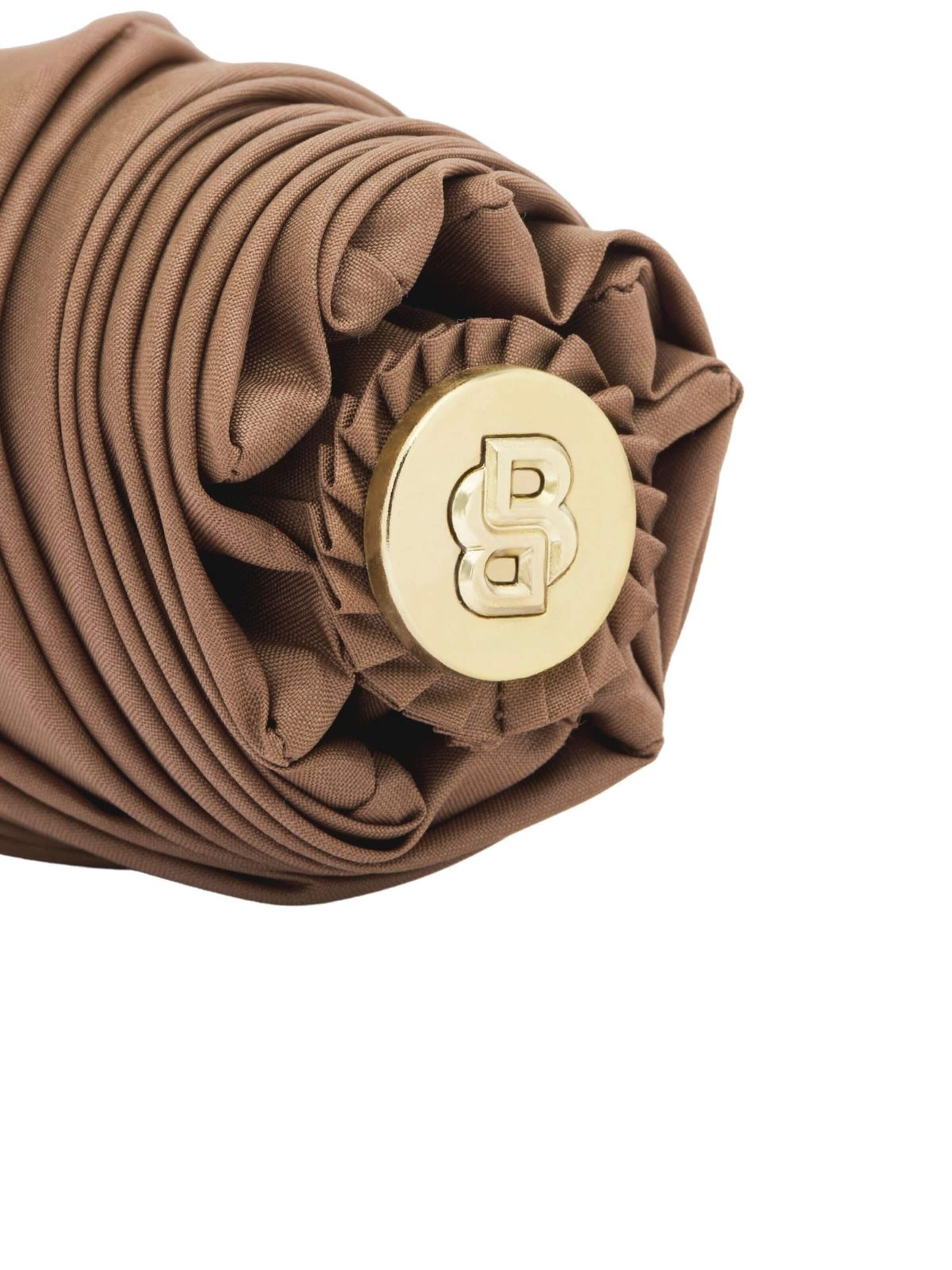 BOSS Paraplu 'Pocket umbrella Double B' in Bruin