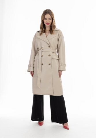 faina Between-seasons coat in Beige