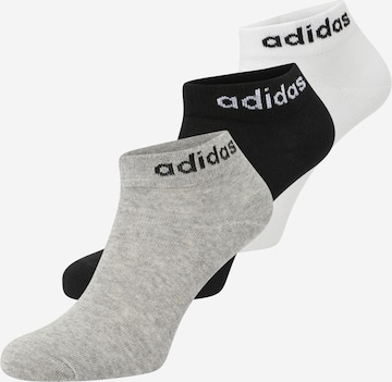 ADIDAS SPORTSWEAR Sportovní ponožky 'Think Linear' – šedá: boční strana