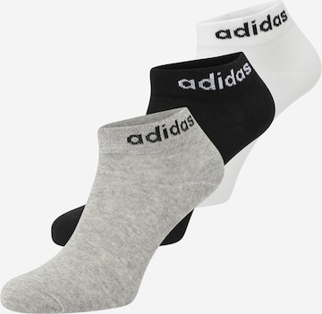 Șosete sport 'Think Linear  ' de la ADIDAS SPORTSWEAR pe gri: față