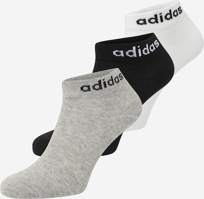 ADIDAS SPORTSWEAR Sportsockor 'Think Linear  ' i grå / svart / vit, Produktvy