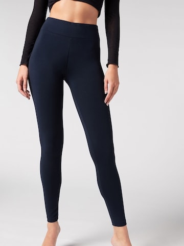 CALZEDONIA Skinny Leggings in Blue: front