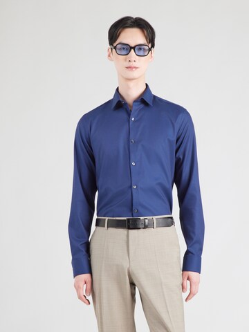 Slim fit Cămașă de la Calvin Klein pe albastru: față