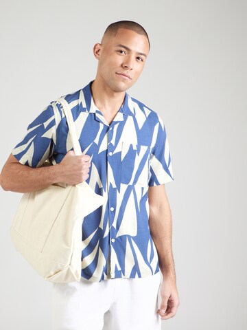 Kronstadt Regular fit Πουκάμισο 'Lowe' σε μπλε: μπροστά