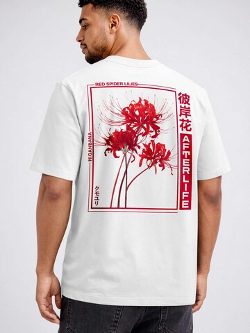 Neverless Shirt 'Spider Lilies' in White