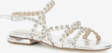 Sandalo con cinturino di CAFè NOIR in argento: frontale