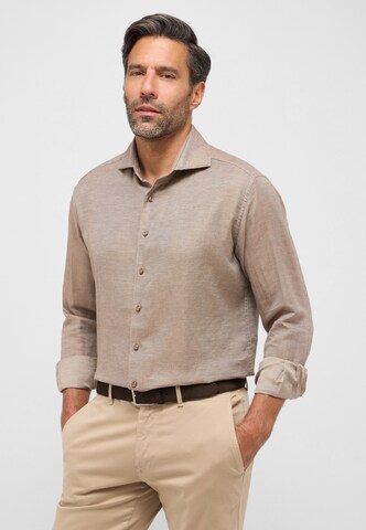 ETERNA Comfort fit Button Up Shirt in Grey: front